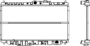 SAKURA Automotive 1210-0101 - Радиатор, охлаждане на двигателя vvparts.bg