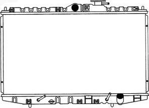 SAKURA Automotive 1210-0126 - Радиатор, охлаждане на двигателя vvparts.bg