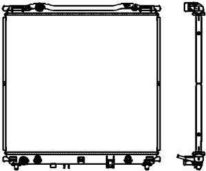 SAKURA Automotive 3451-1003 - Радиатор, охлаждане на двигателя vvparts.bg