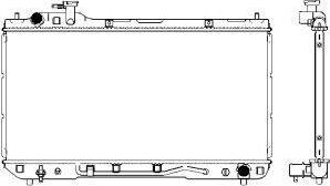 SAKURA Automotive 3461-1009 - Радиатор, охлаждане на двигателя vvparts.bg