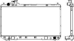 SAKURA Automotive 3461-1026 - Радиатор, охлаждане на двигателя vvparts.bg