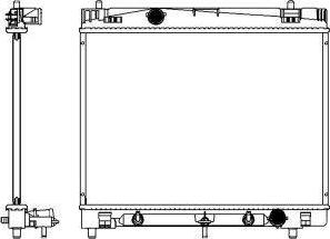 SAKURA Automotive 3461-8510 - Радиатор, охлаждане на двигателя vvparts.bg