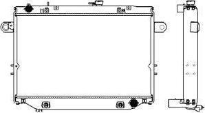 SAKURA Automotive 3462-1003 - Радиатор, охлаждане на двигателя vvparts.bg