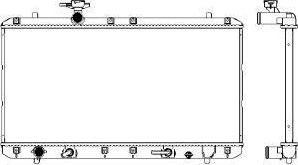 SAKURA Automotive 3431-1005 - Радиатор, охлаждане на двигателя vvparts.bg