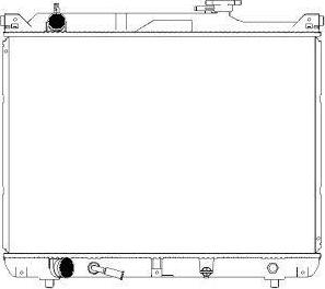 SAKURA Automotive 3431-1003 - Радиатор, охлаждане на двигателя vvparts.bg