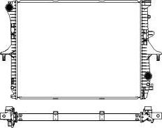 SAKURA Automotive 3472-1001W - Радиатор, охлаждане на двигателя vvparts.bg