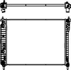 SAKURA Automotive 3571-8501 - Радиатор, охлаждане на двигателя vvparts.bg