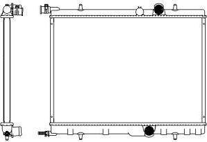 SAKURA Automotive 3621-1002 - Радиатор, охлаждане на двигателя vvparts.bg