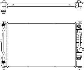 SAKURA Automotive 3061-1001 - Радиатор, охлаждане на двигателя vvparts.bg