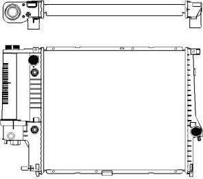 SAKURA Automotive 3011-1005 - Радиатор, охлаждане на двигателя vvparts.bg