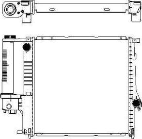 SAKURA Automotive 3011-1006 - Радиатор, охлаждане на двигателя vvparts.bg