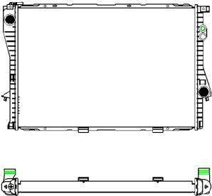 SAKURA Automotive 3011-1001 - Радиатор, охлаждане на двигателя vvparts.bg