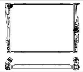 SAKURA Automotive 3011-1019 - Радиатор, охлаждане на двигателя vvparts.bg