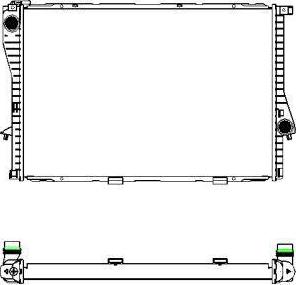 SAKURA Automotive 3011-1014 - Радиатор, охлаждане на двигателя vvparts.bg