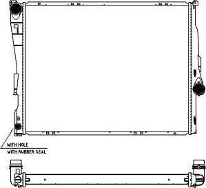 SAKURA Automotive 3011-1013 - Радиатор, охлаждане на двигателя vvparts.bg