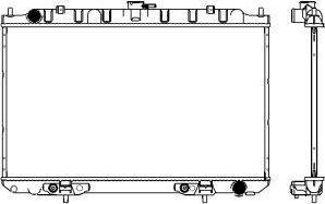 SAKURA Automotive 3341-1016 - Радиатор, охлаждане на двигателя vvparts.bg