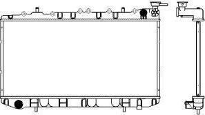 SAKURA Automotive 3341-1018 - Радиатор, охлаждане на двигателя vvparts.bg