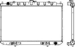 SAKURA Automotive 3341-1017 - Радиатор, охлаждане на двигателя vvparts.bg