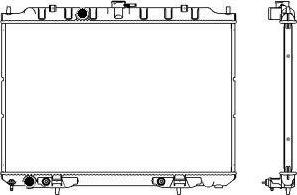 SAKURA Automotive 3341-1034 - Радиатор, охлаждане на двигателя vvparts.bg