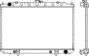 SAKURA Automotive 3341-1021 - Радиатор, охлаждане на двигателя vvparts.bg