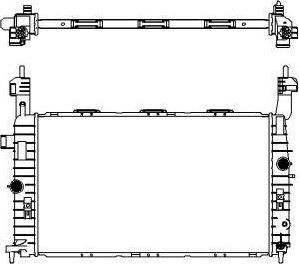 SAKURA Automotive 3351-1014 - Радиатор, охлаждане на двигателя vvparts.bg