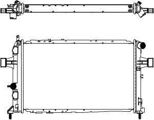 SAKURA Automotive 3352-1002 - Радиатор, охлаждане на двигателя vvparts.bg