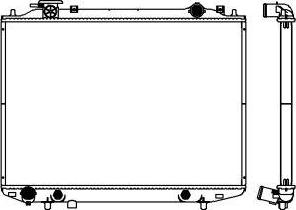 SAKURA Automotive 3301-1045 - Радиатор, охлаждане на двигателя vvparts.bg