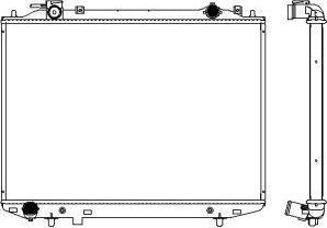 SAKURA Automotive 3301-1038 - Радиатор, охлаждане на двигателя vvparts.bg