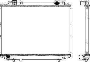 SAKURA Automotive 3301-1028 - Радиатор, охлаждане на двигателя vvparts.bg