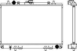 SAKURA Automotive 3321-1071 - Радиатор, охлаждане на двигателя vvparts.bg