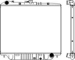 SAKURA Automotive 3241-1024 - Радиатор, охлаждане на двигателя vvparts.bg