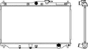 SAKURA Automotive 3211-1044 - Радиатор, охлаждане на двигателя vvparts.bg