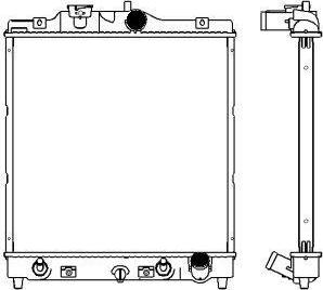 SAKURA Automotive 3211-1002 - Радиатор, охлаждане на двигателя vvparts.bg