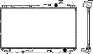 SAKURA Automotive 3211-1015 - Радиатор, охлаждане на двигателя vvparts.bg