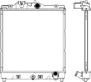 SAKURA Automotive 3211-1011 - Радиатор, охлаждане на двигателя vvparts.bg