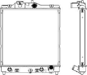 SAKURA Automotive 3211-1012 - Радиатор, охлаждане на двигателя vvparts.bg