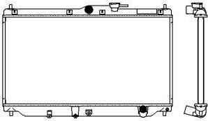 SAKURA Automotive 3211-1034 - Радиатор, охлаждане на двигателя vvparts.bg