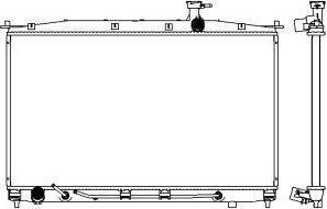 SAKURA Automotive 3221-1018 - Радиатор, охлаждане на двигателя vvparts.bg