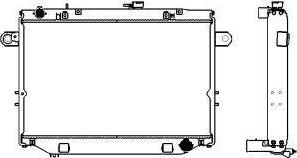 SAKURA Automotive 2463-1001 - Радиатор, охлаждане на двигателя vvparts.bg