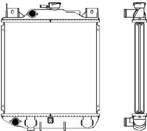 SAKURA Automotive 2432-1001 - Радиатор, охлаждане на двигателя vvparts.bg