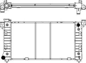 SAKURA Automotive 2092-8502 - Радиатор, охлаждане на двигателя vvparts.bg