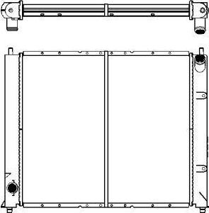 SAKURA Automotive 2262-1001 - Радиатор, охлаждане на двигателя vvparts.bg