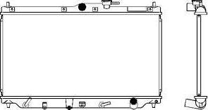 SAKURA Automotive 2211-1006 - Радиатор, охлаждане на двигателя vvparts.bg