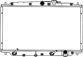 SAKURA Automotive 2211-1012 - Радиатор, охлаждане на двигателя vvparts.bg