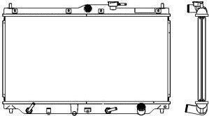 SAKURA Automotive 2212-1001 - Радиатор, охлаждане на двигателя vvparts.bg