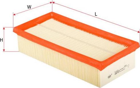 SAKURA Automotive A-1076 - Въздушен филтър vvparts.bg