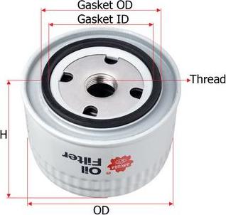 SAKURA Automotive C-25011 - Маслен филтър vvparts.bg