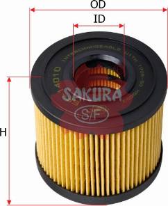 SAKURA Automotive EF-14010 - Горивен филтър vvparts.bg