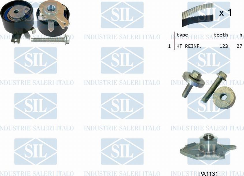 Saleri SIL K3PA1131 - Водна помпа+ к-кт ангренажен ремък vvparts.bg