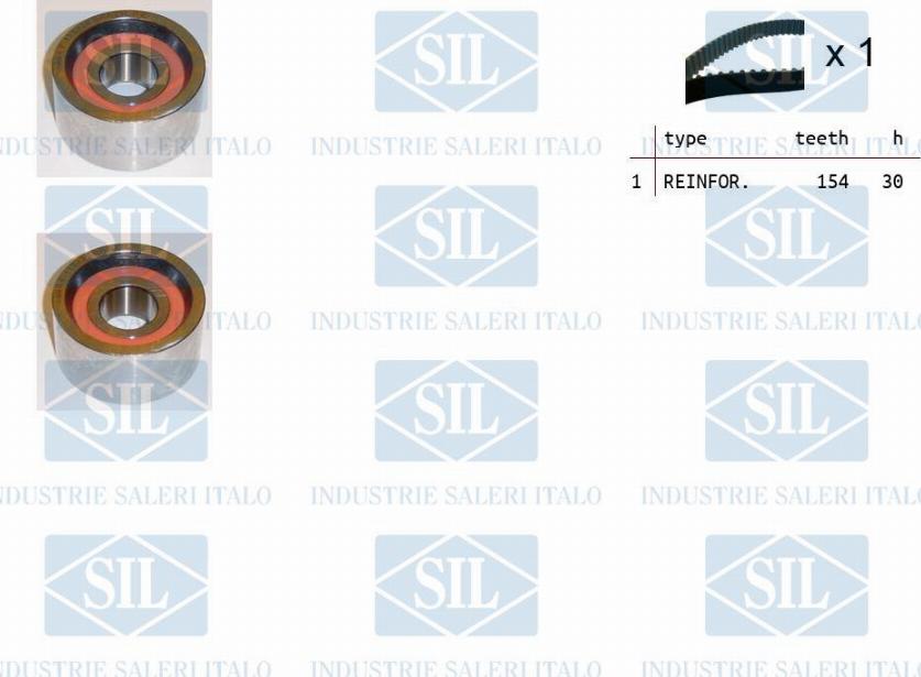 Saleri SIL TK1043 - Комплект ангренажен ремък vvparts.bg